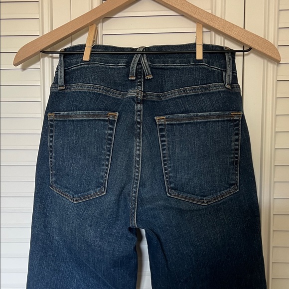 Good American Dark Blue Straight Leg Jeans - Picture 7 of 7